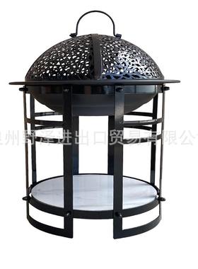 盆户外yz-klu00烧台烤炉炭木阳庭院家用烧烤架碳火取暖室内烤火炉