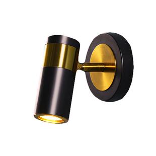 简约北轻奢现代灯客厅照画灯创意欧黑色旋转COB418灯壁墙卧室床头