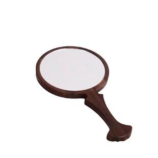 复古手持镜高美级感柄化妆镜鱼尾手镜子手持化妆台式便胡携式北桃