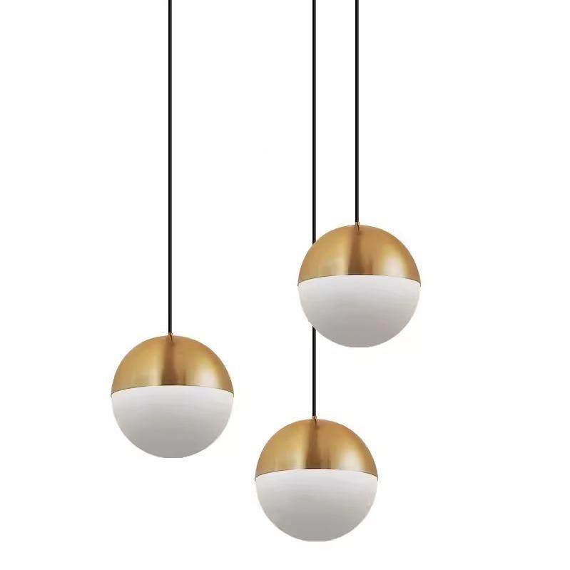 北代简约金色圆球29729小吊灯设计师轻奢餐厅台床头橱欧窗单头吧,家装灯饰光源,智能吊灯,淘宝优惠券,粉丝福利购,淘宝优惠卷