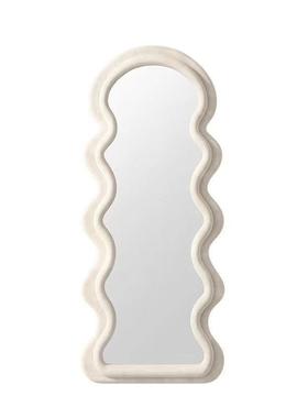 试全身镜家用穿衣镜服装店衣镜网红is落n镜奶VHM油风波浪异型地镜