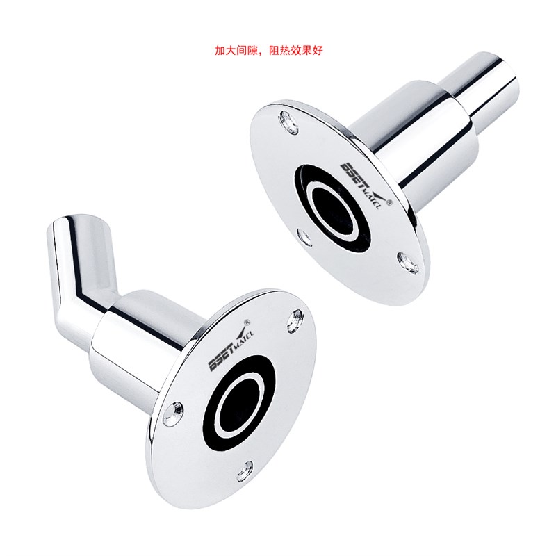 316不锈钢船用驻车加热器通气孔 透气孔K 热气蒸汽烟雾排放管配件