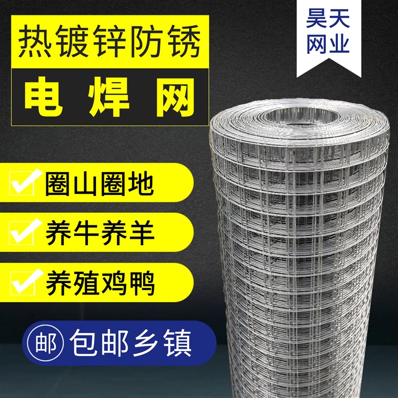 镀锌铁丝网围栏防护隔离网养鸡家用电焊网护栏R网果园养殖网栅栏