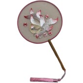 汉墨记国风团f扇双面绣宫廷汉服配饰复古中式 扇子苏绣国潮舞蹈走