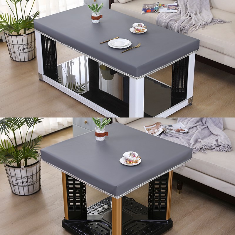 长方形烤火桌罩套皮罩防水防油防烫茶G几桌布加厚麻将取暖电炉桌