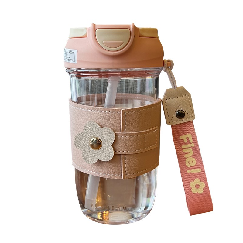 夏季水杯女生f高颜值塑料水杯学生双饮杯便携带吸管杯子2024新款