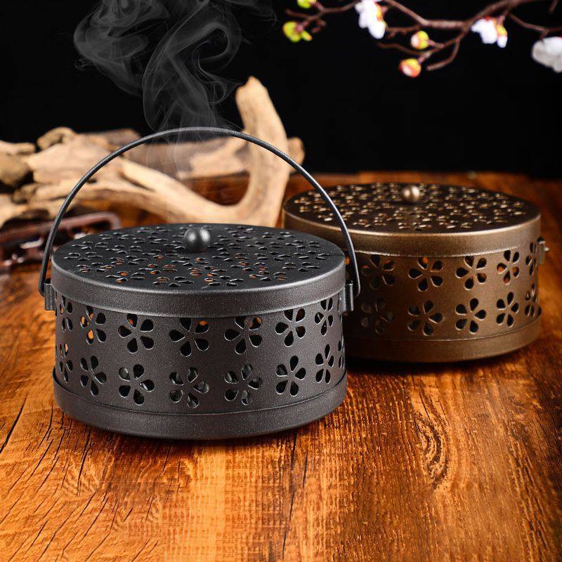 蚊香盘拖防烫防火蚊香盒创意家用带盖接灰放蚊香架铁艺檀香蚊香炉,收纳整理,蚊香收纳盘/盒/架,淘宝优惠券,粉丝福利购,淘宝优惠卷
