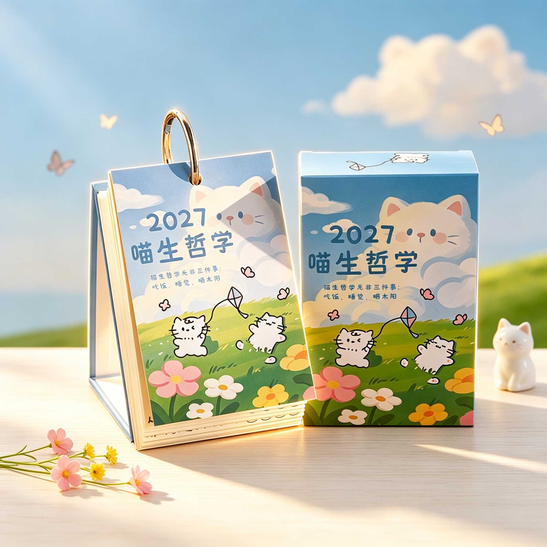 2027新款猫咪哲学日历｜卡通解压