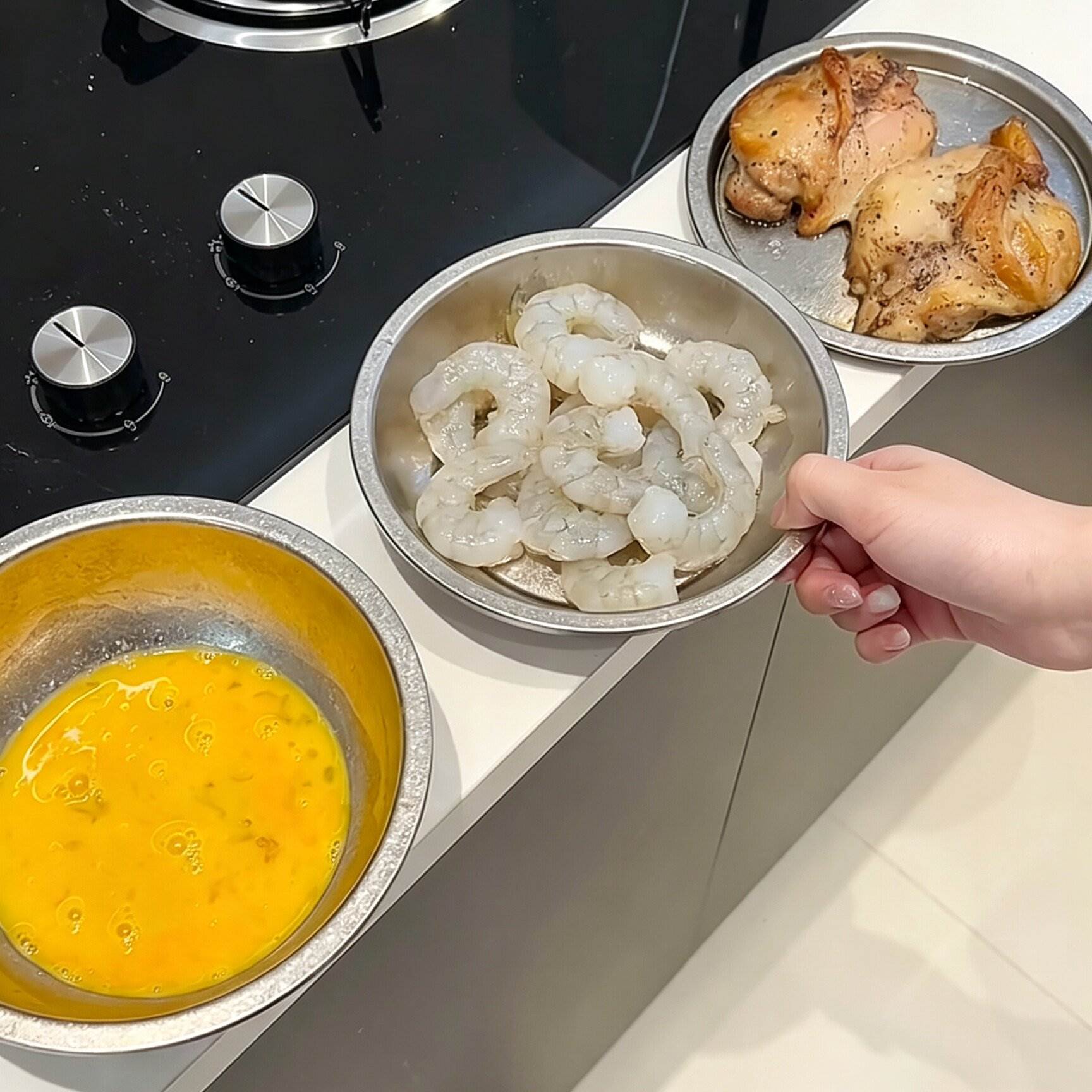 纯钛结晶汤碗家用料理盆食品级餐具韩式水果盘子空气炸锅烤盘