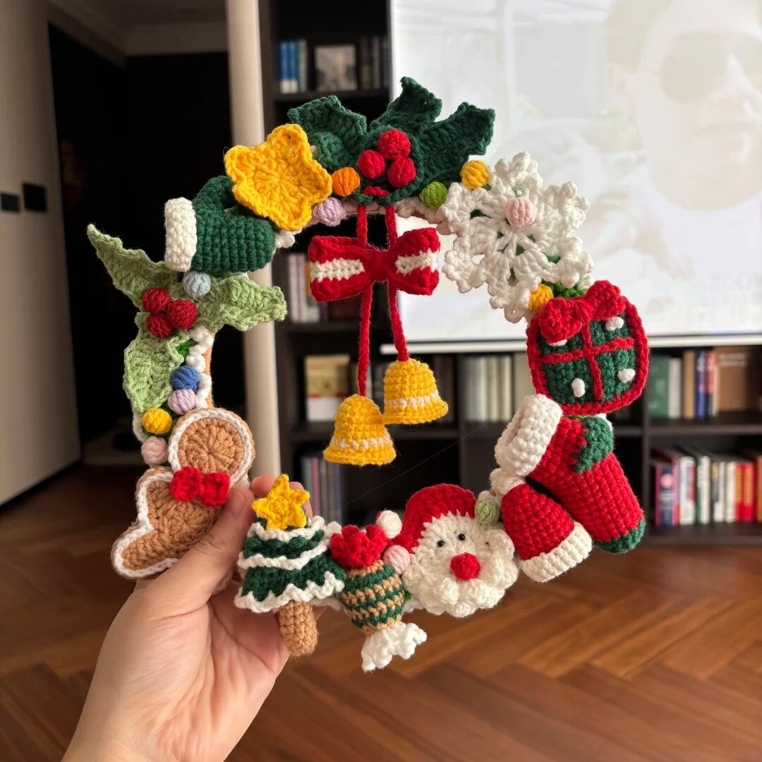 我看看谁的圣诞节还没有花环呀