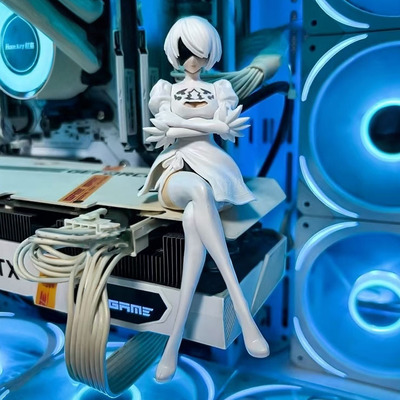 尼尔2b手办显卡手办摆件海景房机箱手办海景房手办显卡摆件