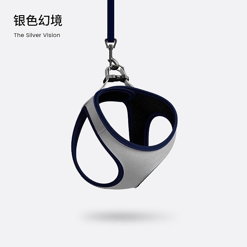 宠物胸背带背心j式狗狗牵引绳反光狗带猫咪牵引狗链子狗绳子