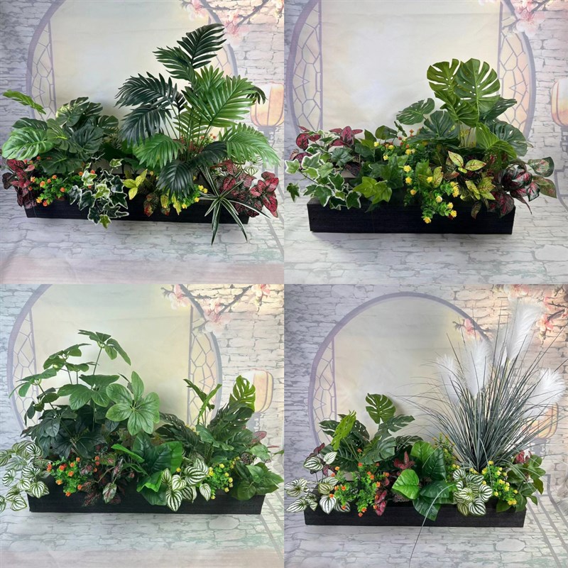仿真摆设植物隔断绿植摆件仿真绿植办公室客厅造景V装饰四季常青
