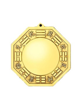 铜八卦五帝钱凸i镜铜葫芦太极凹面镜子玄关路冲挂件门窗家用厂家