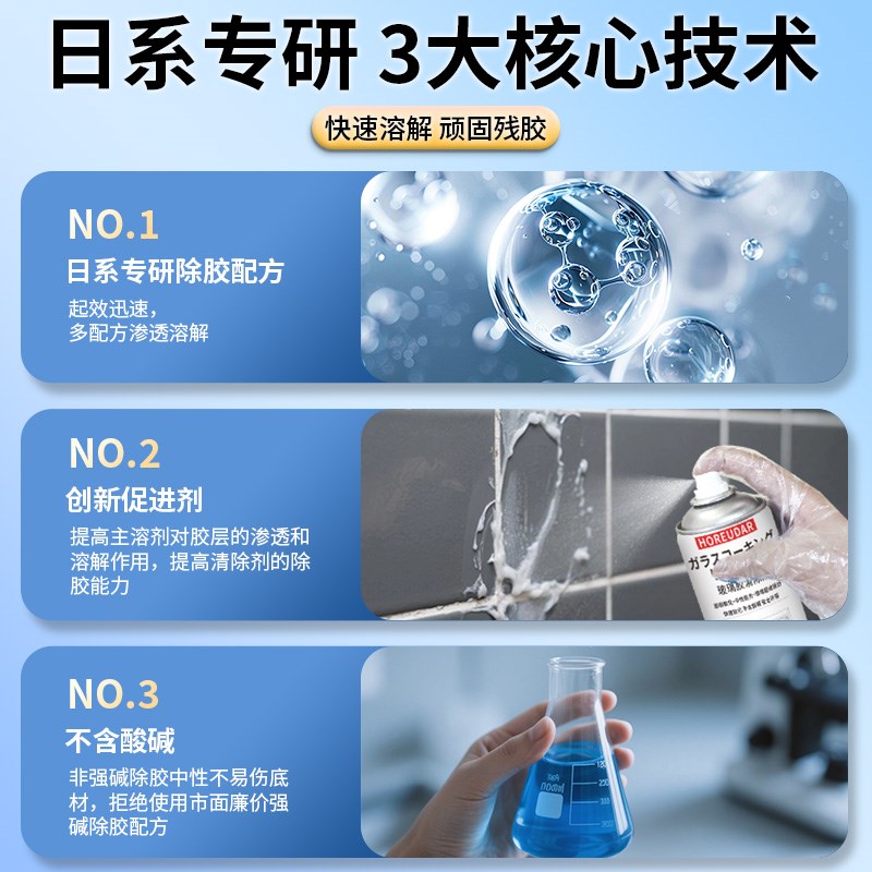 玻璃胶清除剂f专用强力去除剂溶解软化除胶清洗剂清理瓷砖装修发