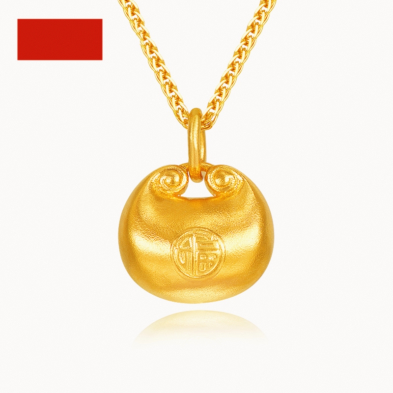 潮港福18K金小胖福项链