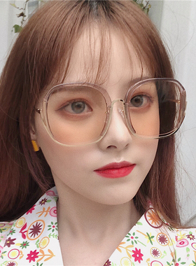 速发复度大框茶色墨百古假风太潮流街拍镜搭时尚单品