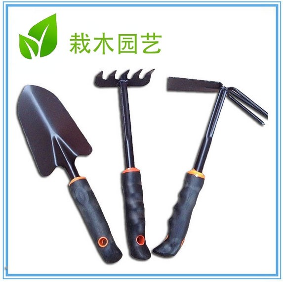 速发特价包邮 大号园艺工具三件套 加强型 铁铲锄头耙子 种菜种花