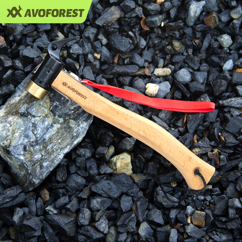 艾沃森户外露营铜头地钉锤子营地装E备天幕加硬木柄榔头风绳拔钉