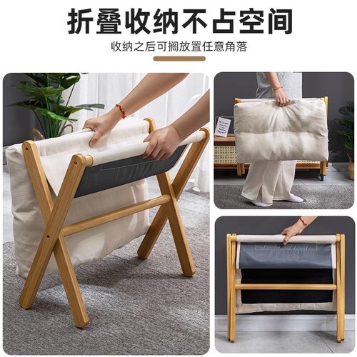 凳子可坐长条沙发凳换鞋凳家用客厅折叠脚踏垫脚踩脚W凳搁脚凳神