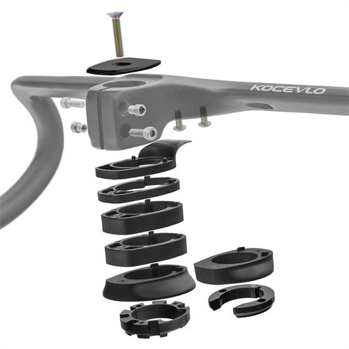 公路自行车碳纤维弯把轻量一体破B风全隐藏内走线碳车把带码表支