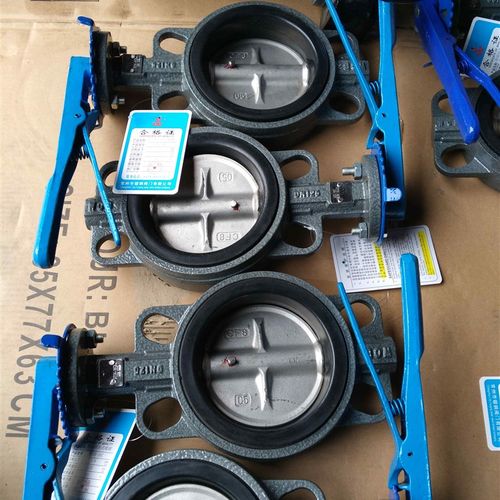 D71X-16球铁j手柄碟阀DN50 65 80  100 150对夹式铸铁手动开关蝶