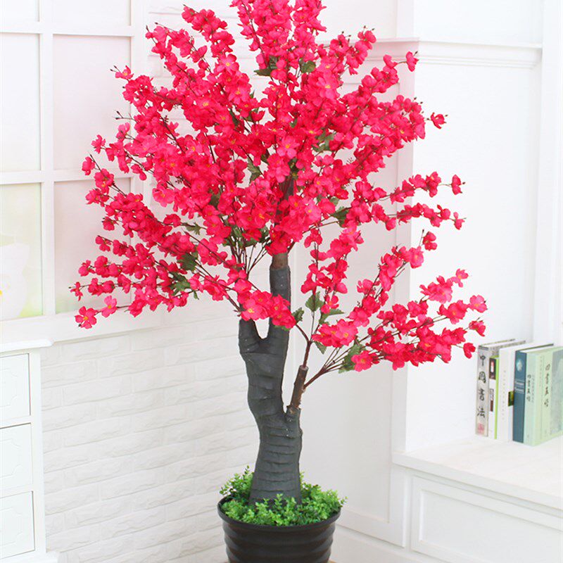 假花仿真花室内摆设塑料大型绿植盆栽鸿运当头Q客厅装饰假红掌植
