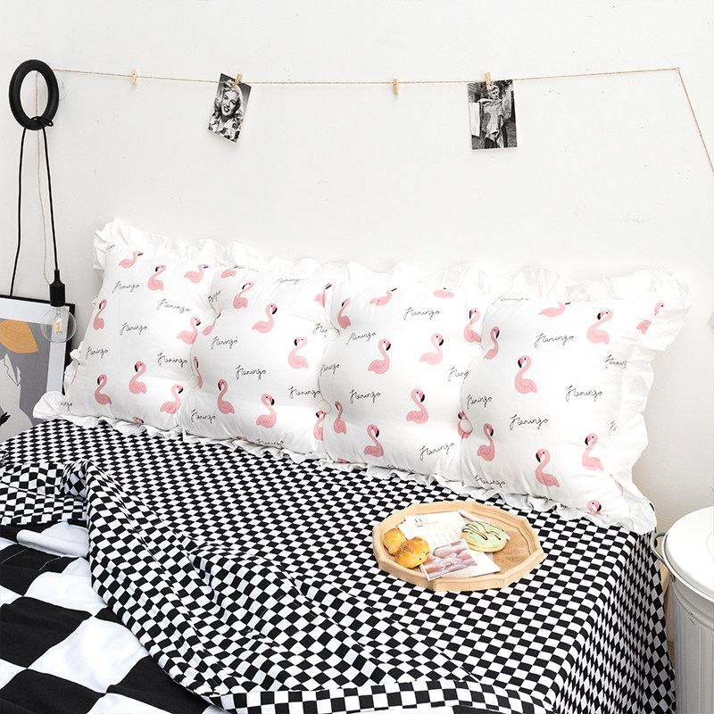 韩版全棉床头板大靠垫软包可拆洗床上全棉大靠背沙V发长靠枕床靠