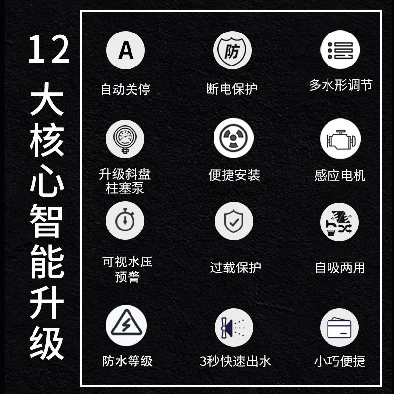 洗车机高压水泵洗车水枪家用220V大功率便携式刷车神W器商用清洗