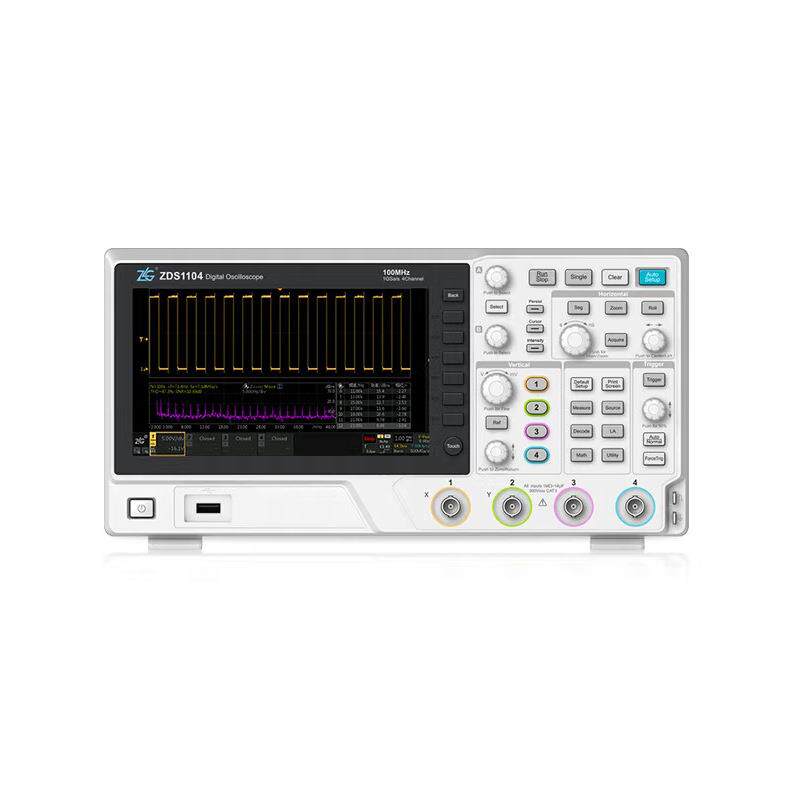 ZLG致远电子四通道数字示波器USB存储100M带宽ZDS1104