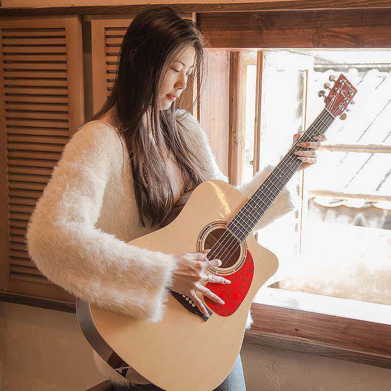 吉他41寸民谣初学者入门练习学生吉他guitar乐器8100