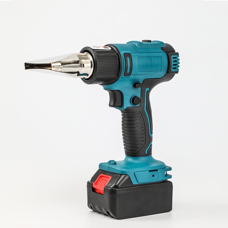 锂电热风枪数显热风机调温吹风枪烘枪贴膜工业烤枪无绳焊枪