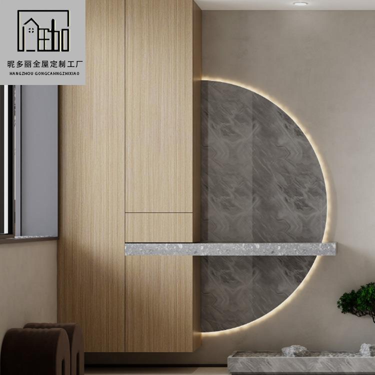 现代简约橱柜门板定做芬萨衣柜门实木颗粒双饰面板全屋定制