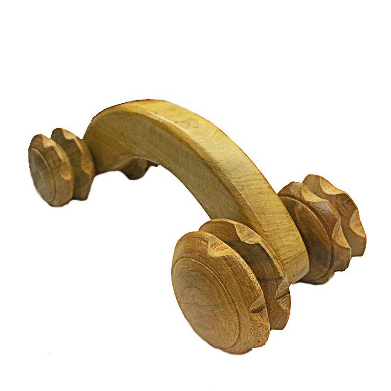 越南香木月球车滚轮按摩器背部腰部颈椎经络膀r胱经手动按摩滚轮