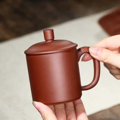 宜兴紫砂杯纯手工非陶瓷带盖杯子小容量小号N家用泡茶杯子男女士