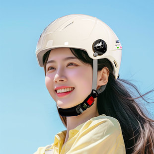 野马官网3C认证电动车头盔男女摩托车骑行安全半盔四季用防晒头盔
