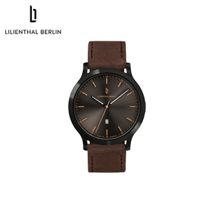 德国进口Lilienthal Berlin石英表男复古商务 七夕礼物LB手表
