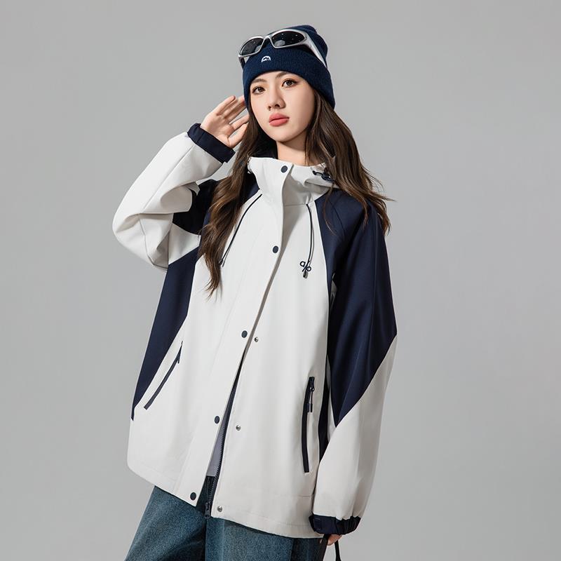 初中生秋装休闲风衣外套加厚少女大童2025新款高中学生冲锋衣爆款