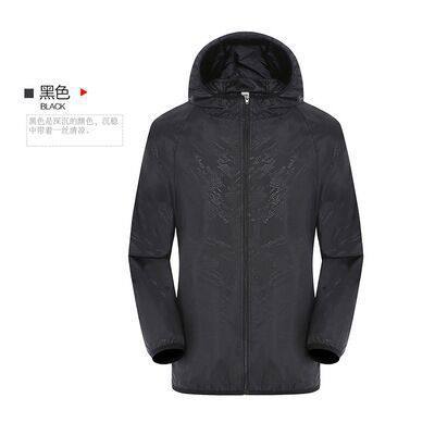 Thin jacket with hood for sun protection休闲薄款外套连帽防晒