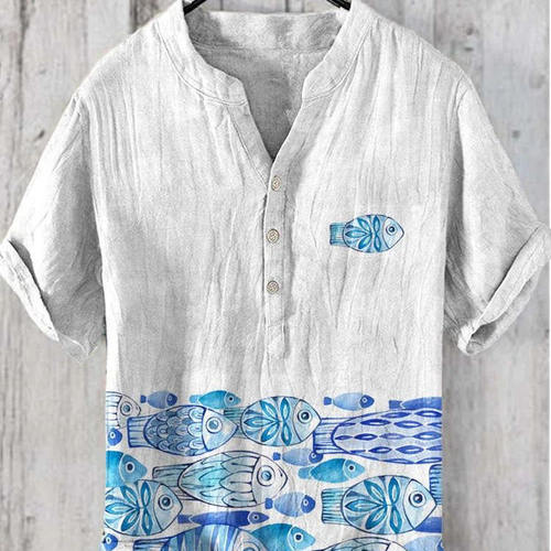 3D digital printed V-neck polo shirt 3D数码印花V领运动POLO衫