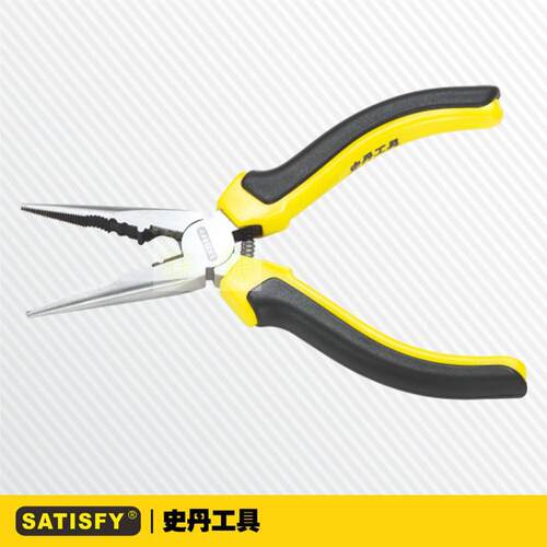 SATISFY史丹工具 6寸160mm 欧式精抛多功能尖嘴钳 112066