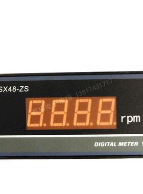 SX48-ZS 微电脑转速表9999转分数显RPM NPN传感器转速YX-94线速度