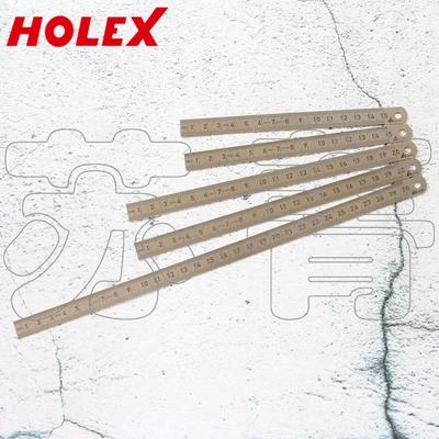 德国原装霍夫曼HOLEX弯折钢尺 窄细 不锈钢 防锈亚光150mm-1000mm