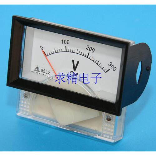 指针式电压表 300V交流电压表 85L2 不带框尺寸56*64 黑框