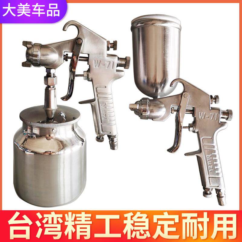 正品李氏木子W-71油漆喷枪 汽车涂料模型高压手动喷漆枪F75底漆枪
