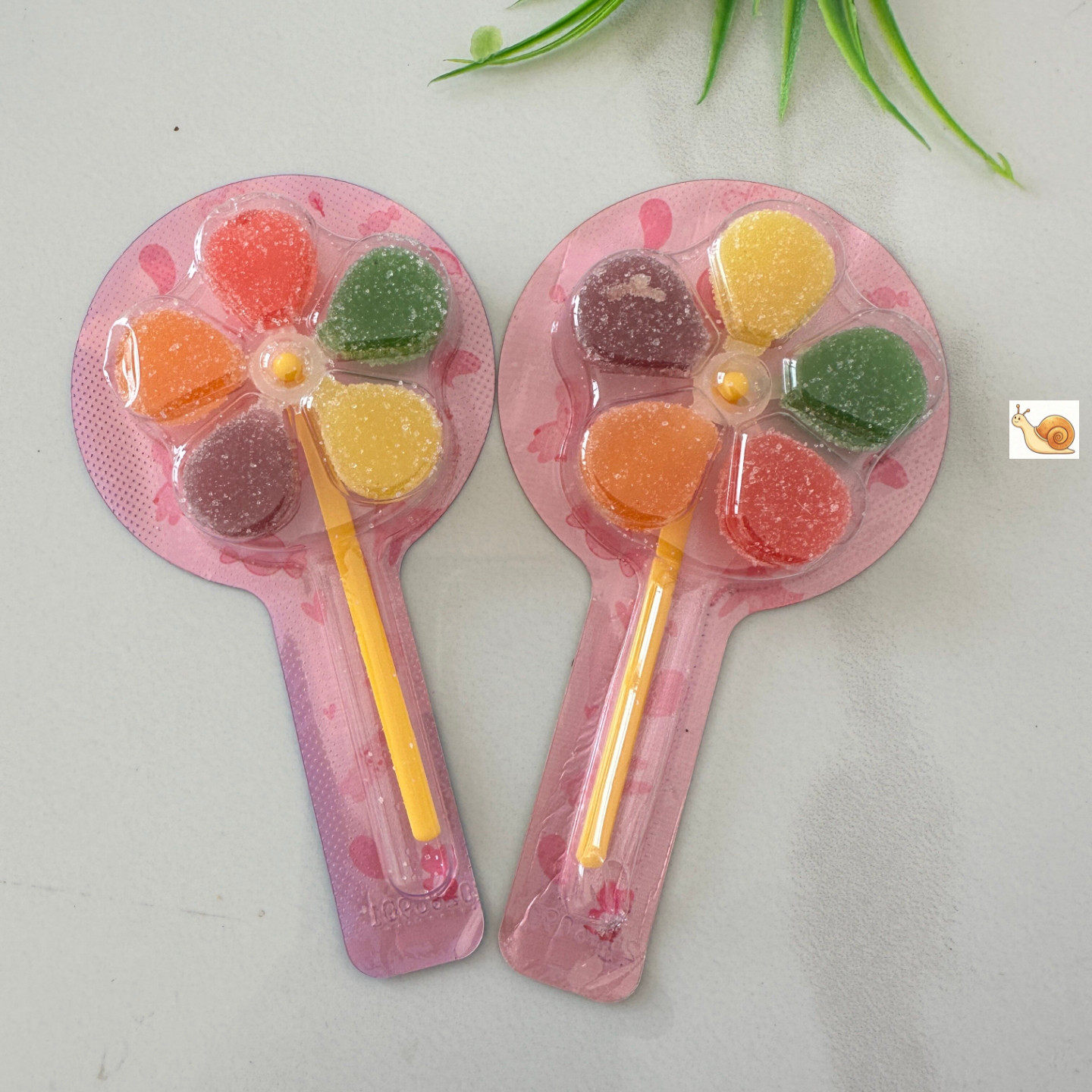五彩风车糖软糖水果味棒棒糖