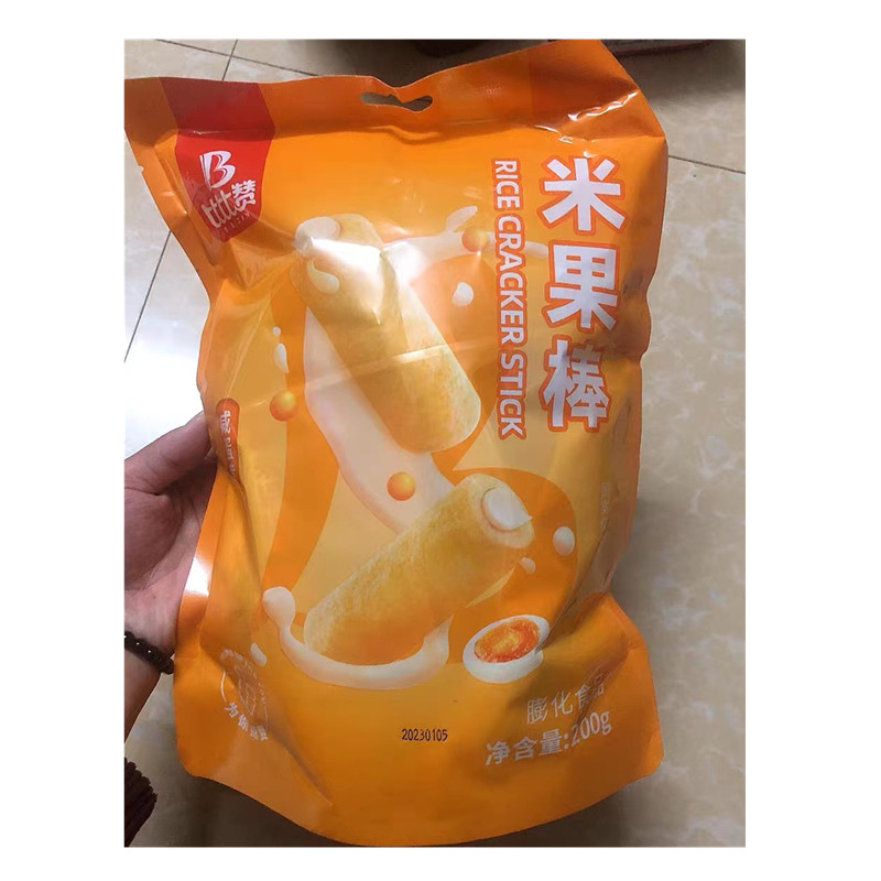 【新货】比比赞米果卷能量棒糙米饼干夹心解馋零食小吃休闲膨