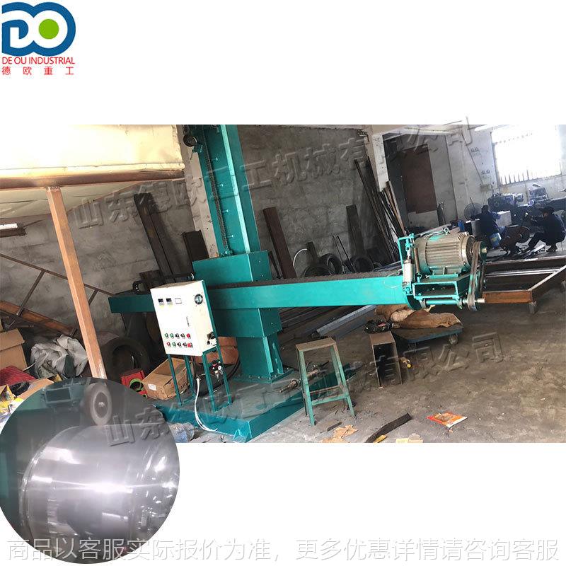 电动液压砂带封头抛光机 不锈钢封头抛磨机 千叶轮布轮打磨机图片