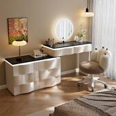 2205新69287妆款 实木现化台代卧室简约化妆桌斗柜一体小型收纳柜