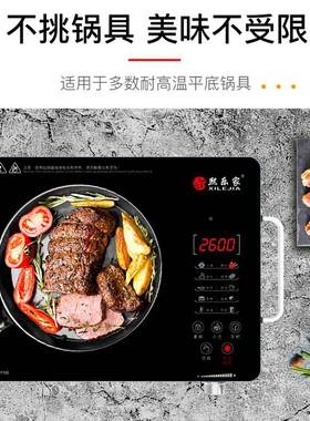 熙家XSD-F26电陶炉家用乐爆炒德国波技术智能静音光电磁火锅炉台